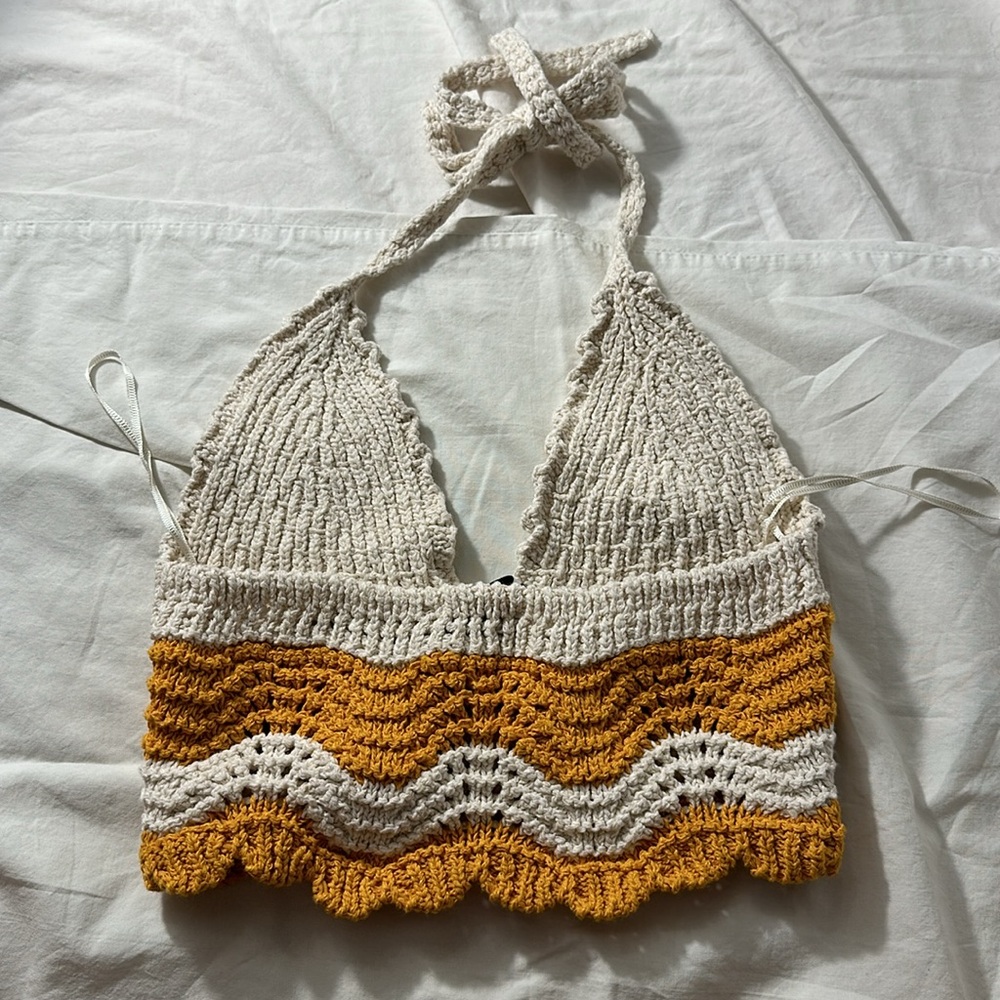 Zara Crochet Halter Top - Gem